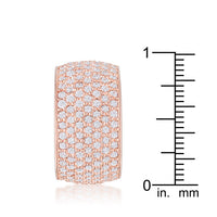 Thumbnail for Wide Pave Cubic Zirconia Rose Gold Band Ring