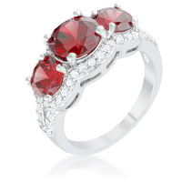 Thumbnail for Garnet Classic Trio Ring