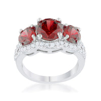 Thumbnail for Garnet Classic Trio Ring