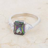 Thumbnail for Classic Mystic Sterling Silver Engagement Ring