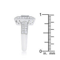 Thumbnail for Shira 0.7ct CZ Rhodium Antique Ring