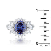 Thumbnail for Krizia 4.2ct Tanzanite CZ Rhodium Classic Ring