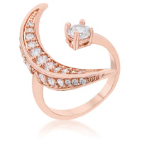 Thumbnail for Luna .75ct CZ Rose Gold Delicate Ring