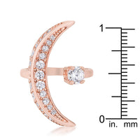 Thumbnail for Luna .75ct CZ Rose Gold Delicate Ring