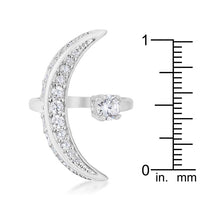 Thumbnail for Luna .75ct CZ White Gold Rhodium Delicate Ring