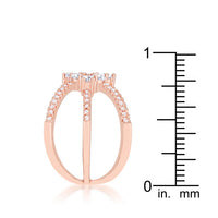 Thumbnail for Mindy 0.8ct CZ Rose Gold Delicate Triple Wrap Ring