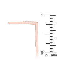 Thumbnail for Michelle 0.2ct CZ Rose Gold Delicate V-Shape Ring
