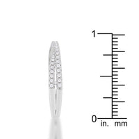 Thumbnail for Mara 0.4ct CZ Rhodium Intertwined Simple Ring