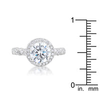 Thumbnail for Jordana 2.2ct Clear CZ Rhodium Classic Ring