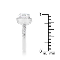 Thumbnail for Jordana 2.2ct Clear CZ Rhodium Classic Ring
