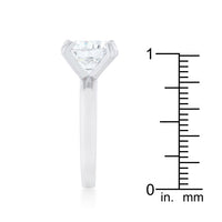 Thumbnail for Hanna 4.4ct CZ Rhodium Classic Solitaire Ring