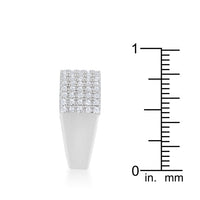 Thumbnail for Gwen 1ct CZ Rhodium Wide Ring