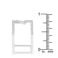 Thumbnail for Nailey 0.75ct CZ Rhodium Star Contemporary Ring