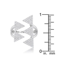 Thumbnail for Nori 0.63ct CZ Rhodium Geometric Contemporary Ring