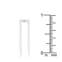 Thumbnail for Jenn 0.2ct CZ Rhodium Pave Parallel Ring