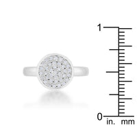 Thumbnail for Krystal 0.2ct CZ Rhodium Pave Circle Ring