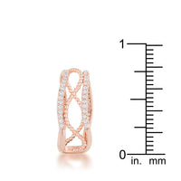Thumbnail for Marina 0.5ct CZ Rose Gold Abstract Cuff Ring