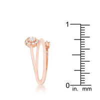 Thumbnail for Krista 0.25ct CZ Rose Gold Abstract Wrap Ring