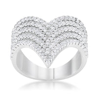 Thumbnail for Vera 1.42ct CZ Rhodium Vintage Inspired Cocktail Ring