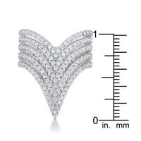 Thumbnail for Vera 1.42ct CZ Rhodium Vintage Inspired Cocktail Ring