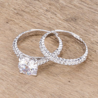Thumbnail for The Sicily Baroque Style CZ Wedding Set
