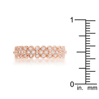 Thumbnail for Clara 1ct CZ Rose Gold Textured Bezel Set Eternity Ring