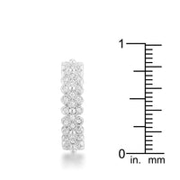 Thumbnail for Clara 1ct CZ Rhodium Textured Bezel Set Eternity Ring