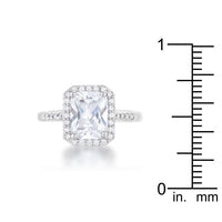 Thumbnail for Ariana 2.95ct CZ Rhodium Classic Ring