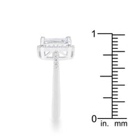 Thumbnail for Ariana 2.95ct CZ Rhodium Classic Ring