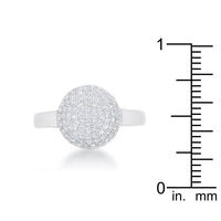 Thumbnail for Brie 0.6ct CZ Rhodium Contemporary Sphere Ring