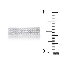 Thumbnail for Chare 1.3ct CZ Rhodium Classic Band Ring