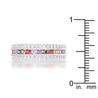 Thumbnail for Paula 1.75ct Multicolor CZ Classic Band Ring