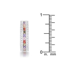 Thumbnail for Paula 1.75ct Multicolor CZ Classic Band Ring