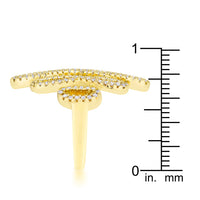 Thumbnail for Natasha 0.94ct CZ 14k Gold Contemporary Cocktail Ring