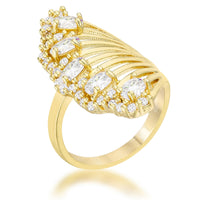 Thumbnail for Natalie 2.15ct CZ 14k Gold Contemporary Cocktail Ring