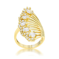 Thumbnail for Natalie 2.15ct CZ 14k Gold Contemporary Cocktail Ring