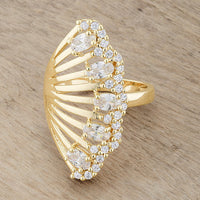 Thumbnail for Natalie 2.15ct CZ 14k Gold Contemporary Cocktail Ring