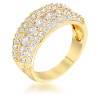 Thumbnail for Luna 1.1ct CZ 14k Gold Classic Band Ring