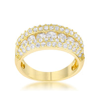 Thumbnail for Luna 1.1ct CZ 14k Gold Classic Band Ring
