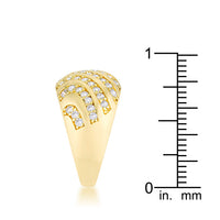 Thumbnail for Shayla 0.95ct CZ 14k Gold Contemporary Dome Ring