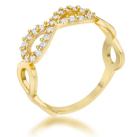 Thumbnail for Mina 0.35ct CZ 14k Gold Infinity Ring