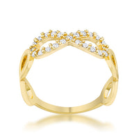 Thumbnail for Mina 0.35ct CZ 14k Gold Infinity Ring