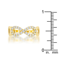 Thumbnail for Mina 0.35ct CZ 14k Gold Infinity Ring