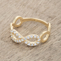 Thumbnail for Mina 0.35ct CZ 14k Gold Infinity Ring