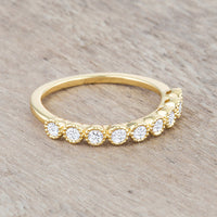 Thumbnail for Bea 0.27ct CZ 14k Gold Delicate Band