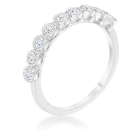 Thumbnail for Bea 0.27ct CZ Rhodium Delicate Band