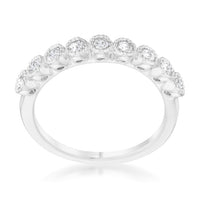 Thumbnail for Bea 0.27ct CZ Rhodium Delicate Band