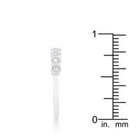 Thumbnail for Bea 0.27ct CZ Rhodium Delicate Band