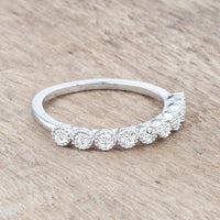 Thumbnail for Bea 0.27ct CZ Rhodium Delicate Band