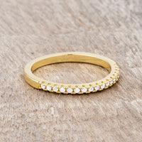 Thumbnail for Rina 0.11ct CZ 14k Gold Delicate Band Ring
